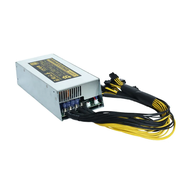 2000W 2200W PSU Miner ETH Power Supply Unit For BTC Bitcoin Ethereum Miner Mining PC Power Unit High Efficiency 6Pin