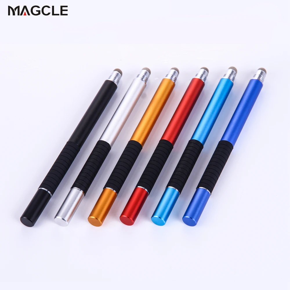 

2in1 Capacitive Pen Touch Screen Drawing Pen Stylus with Conductive Touch Sucker Microfiber Touch Head for Tablet PC Smart Phone