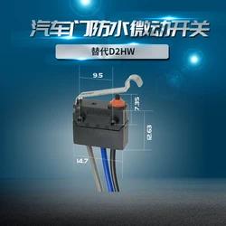 Ip67 Waterproof Microswitch 14.7mm Positioning Column Leverage Automobile Door Switch Take The Lead 3a 250v