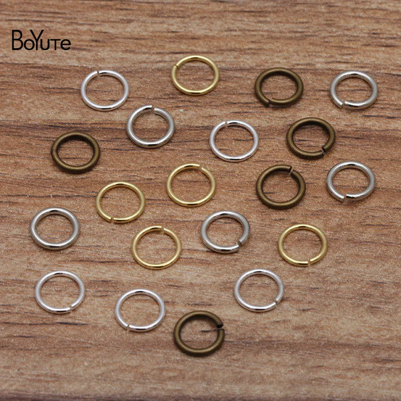 BoYuTe (100 Gram/túi) 3.5-4-5-6MM Kim Loại Bằng Đồng Nhảy Vòng Chất Liệu Vòng Tay Diy Phụ Kiện Trang Sức Bán Buôn