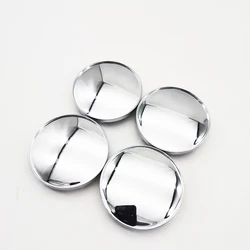 4Pcs Set Universal Chrome Silver Car Wheel Center Hub Caps Covers