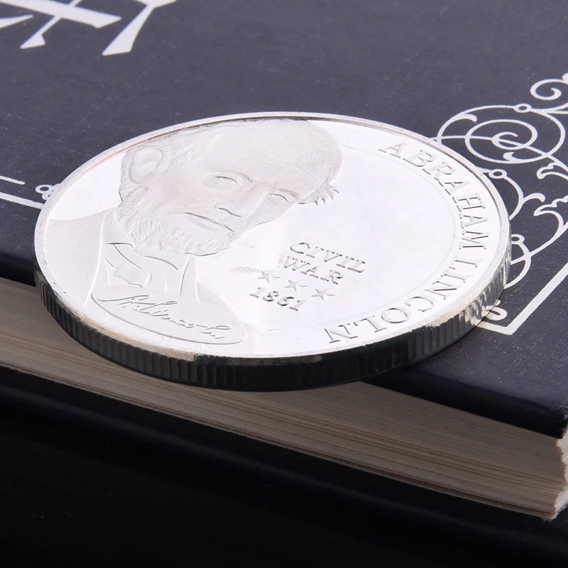 الرئيس الأمريكي أبراهام لينكولن 1861 عملة تذكارية للحرب الأهلية