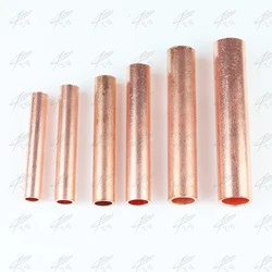 GT-10 16 25 35 50 70mm2 was Wire Electrical Copper Connecting Terminal Cable originally pure Copper Cable Connecting pipe