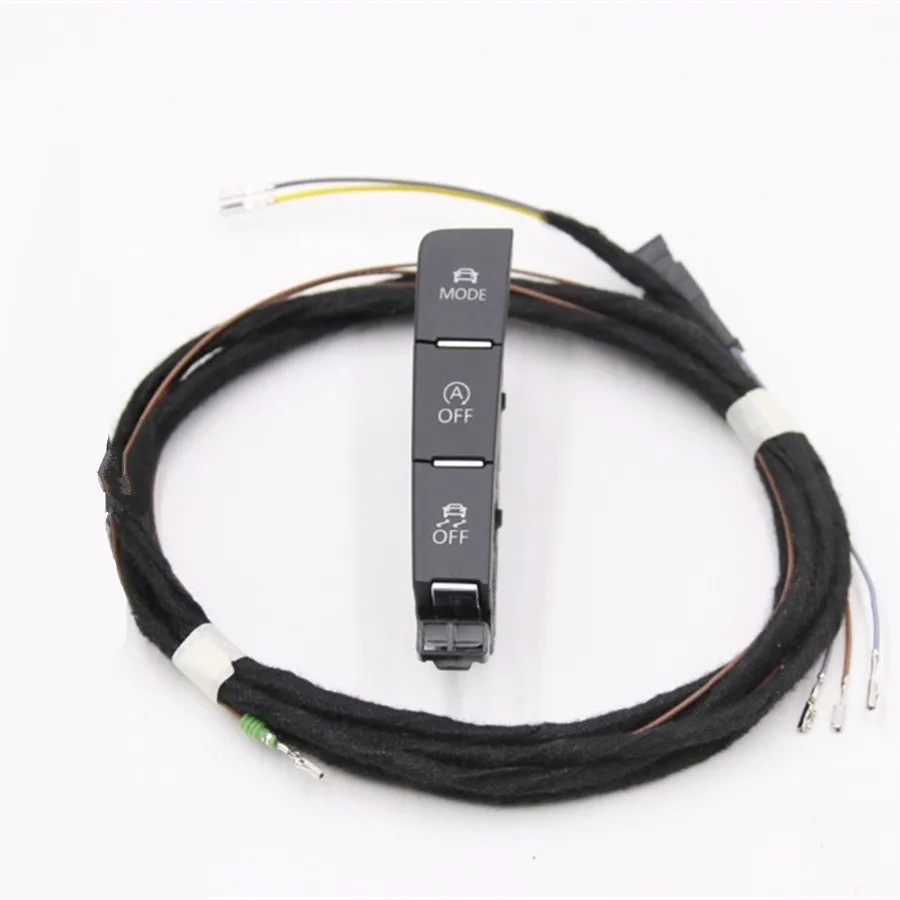 ESP OFF Switch MODE Driving Pattern Model Automatic Start Stop Switch Button Cable Harness Plug For VW Golf 7 MK7 5GG 927 137 E