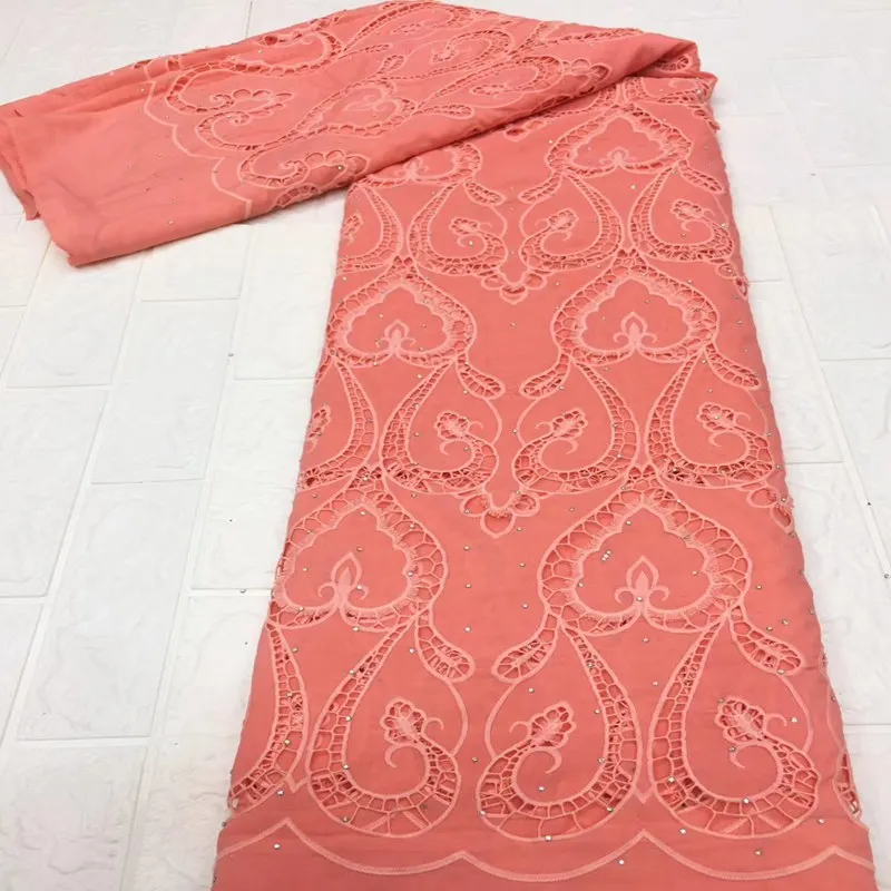 

African Lace Fabric 2020 High Quality Lace Embroidered French Stones Lace Fabric Nigerian Tulle Lace Fabrics ML8947