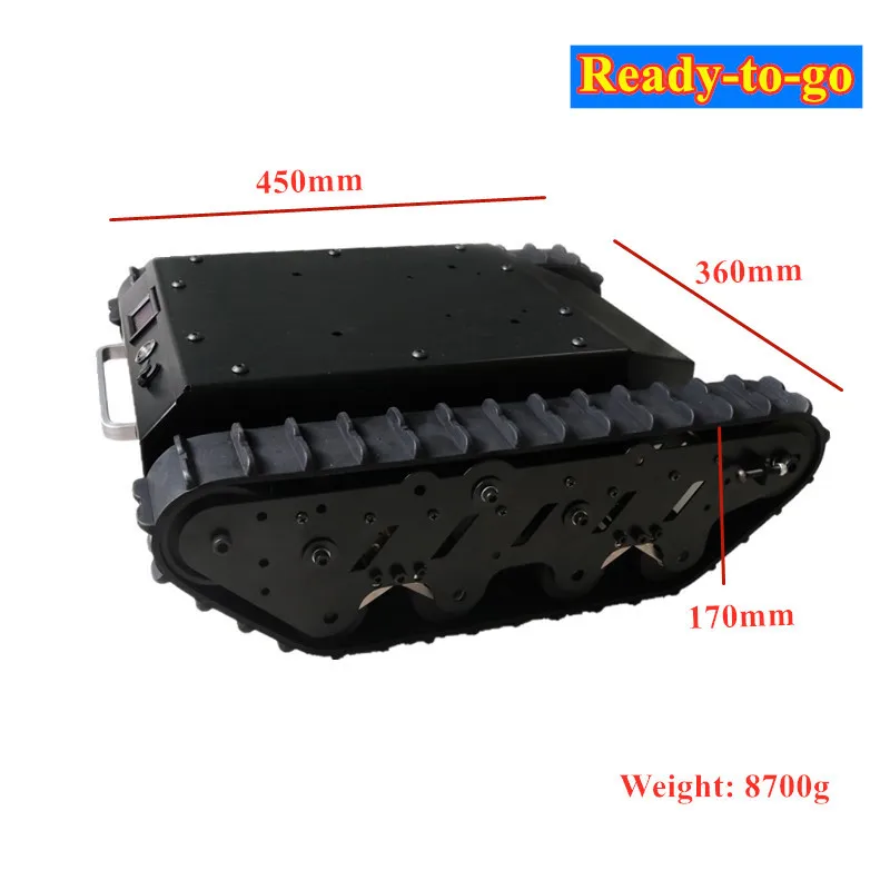 Cao Su Theo Dõi Giảm Chấn Thép Không Gỉ Tải Trọng Lớn Khung Gầm Xe Tăng Chống Sốc-Hút Lớn RC Dây Chuyền Robot Thông Minh Cho Arduino DIY lắp Ráp