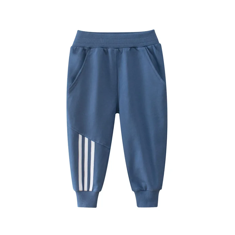 Y-LEEYING Spring Autumn 100% Cotton Boys Girls Trousers Kids Sport Long Pants Sweatpants 5200