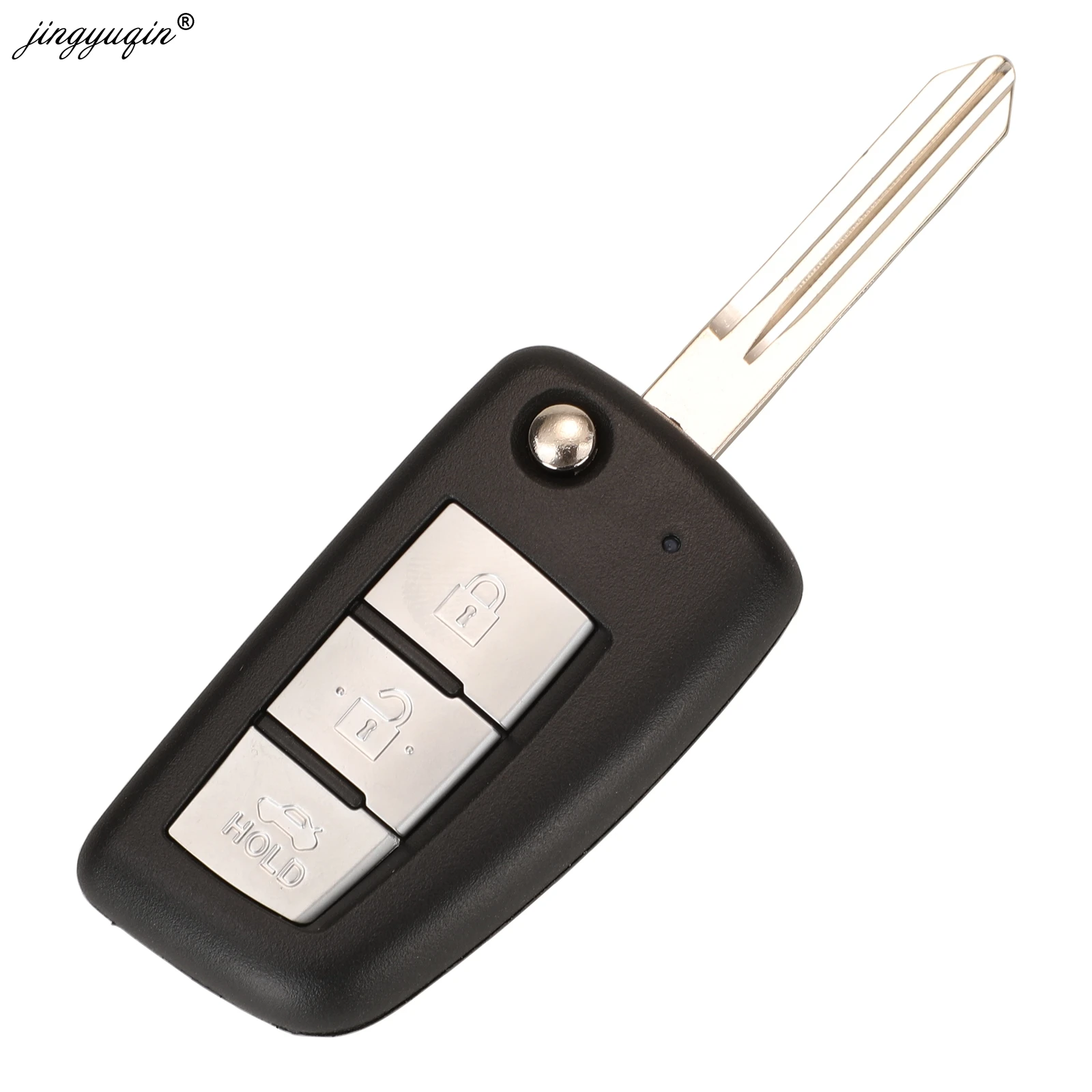 jingyuqin 2/3 BTN Remote Car Key Shell For Nissan Qashqai Sunny NV200 J11 Pulsar C13 Juke X-Trail T32 Micra Auto Flip Key NSN14