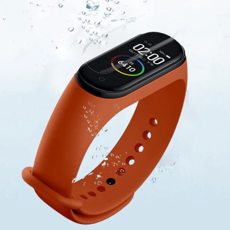 5 قطعة بولي TPU لينة التغطية الكاملة فيلم واقية الحرس ل شاومي Mi الفرقة 4 Miband 3 الذكية معصمه حامي الشاشة غطاء