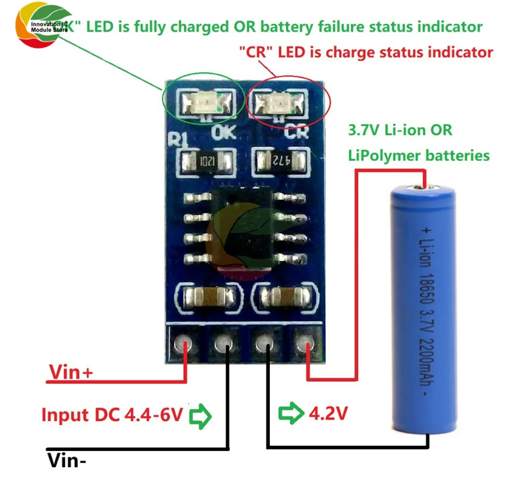 MPPT Solar Controller 3.7V 4.2V 18650 Lithium Battery Charging 1A Charger Module With Pin/pinless Solar Panel Charging Module