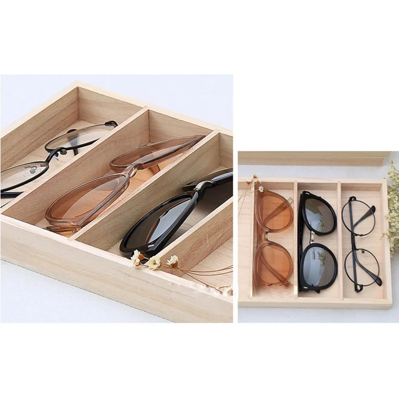 Eyeglass Display Organizer Glasses Display Box Sunglasses Storage Cases Custom Wooden Box