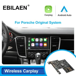 Drahtlose Carplay Android Auto Modul Box Für Porsche Panamera Cayenne Macan Cayman Boxster 911 718 PCM 3,1 Multimedia AUX USB