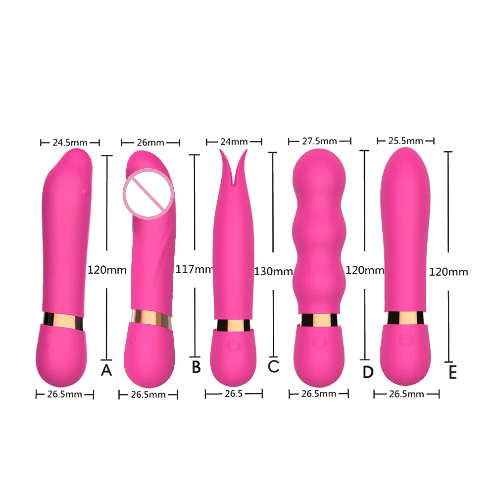 12cm Short Vibrators For Women Clitoris Vaginal Stimulator Nipple Clamps Butt Plug Dildo Female Masturbator Erotic Goods Sex Toy