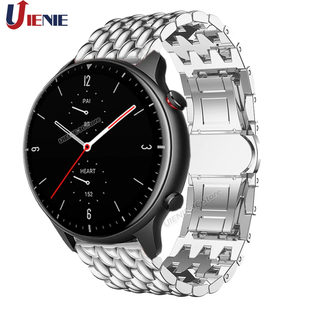 ل gtr 2 حزام الساعات ل شاومي Huami Amazfit Gtr 2/GTR 47 مللي متر/ستراتوس 3 2 سوار الفرقة سبيكة استبدال معصمه Correa