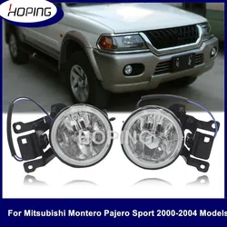 Hoping Front Bumper Fog Lights For Mitsubishi Montero Pajero Sport 2000 2001 2002 2003 2004 Front Fog lamp Drive Driving Lamp
