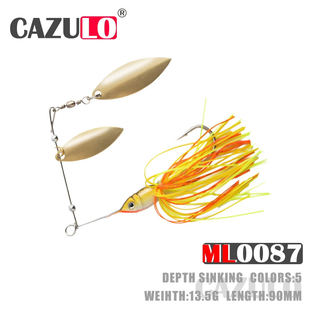 

Sinking Spinnerbait Fishing Accessories Lure Isca Artificial Weights 13.5g 9cm Baits Spoon Wobblers Goods For Carp Tackle Leurre