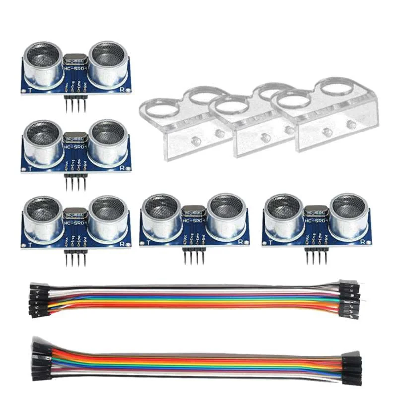 1ชุด Ultrasonic Sensor โมดูลชุด HC-SR04ระยะทาง Sensor 3Pcs Mounting Bracket สำหรับ Arduino UNO R3 Mega 2560