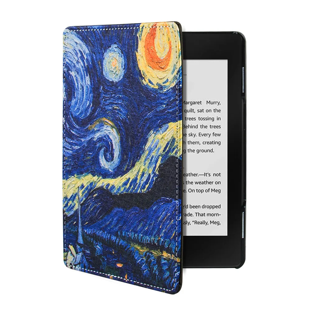 1PC Leather Cover Case for Amazon Kindle 4/5 E-book Reader 6