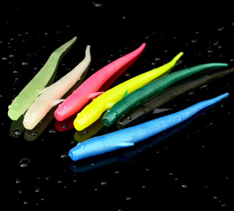 Fishing Lure Simulation Loach Soft Bait Mud Fish 7/10cm Worm Grub Artificial Lures Lot 10 Pieces SALE