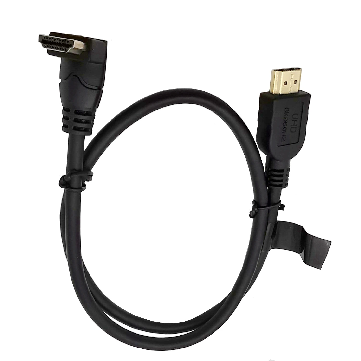 8K 60HZ  Up & Down & Left & Right Angled 90 degree Male 2.1 A Male to HDMI-compatible v2.1 HD extension Cable  2.1v angle cable