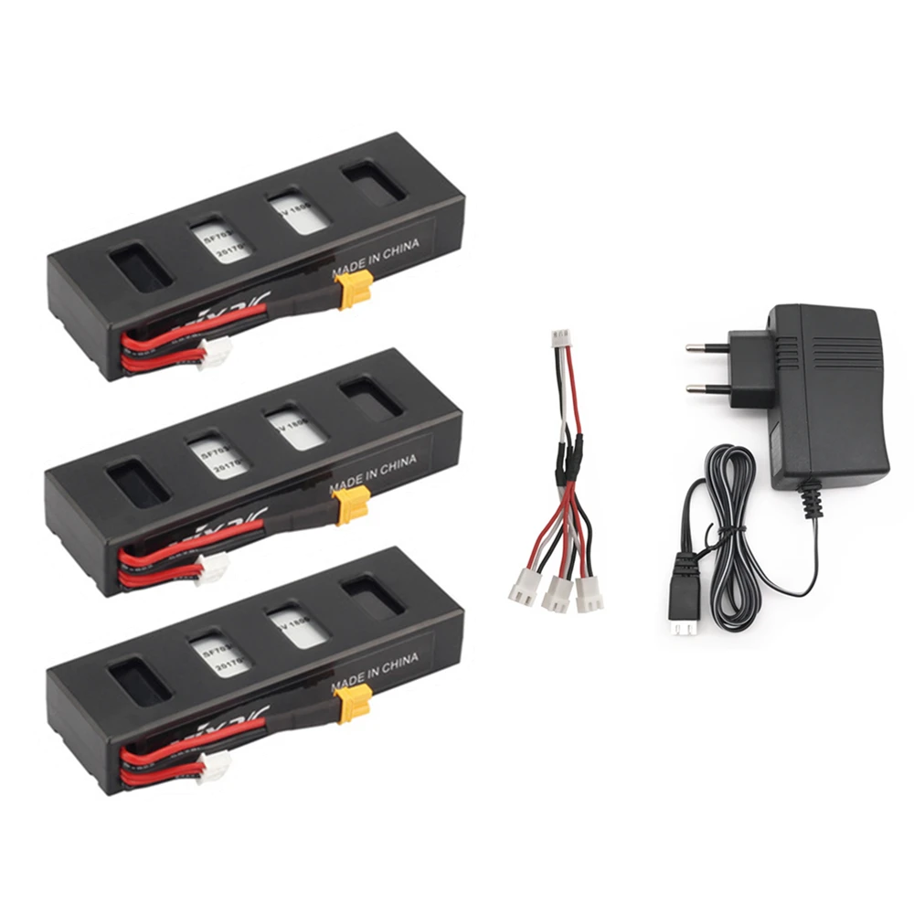 7.4v Battery Charger For MJX R/C Bugs 3 B3 7.4V 1800mah 25C Li-po Battery for MJX B3 RC Quadcopter Drone Spare Parts Accessories