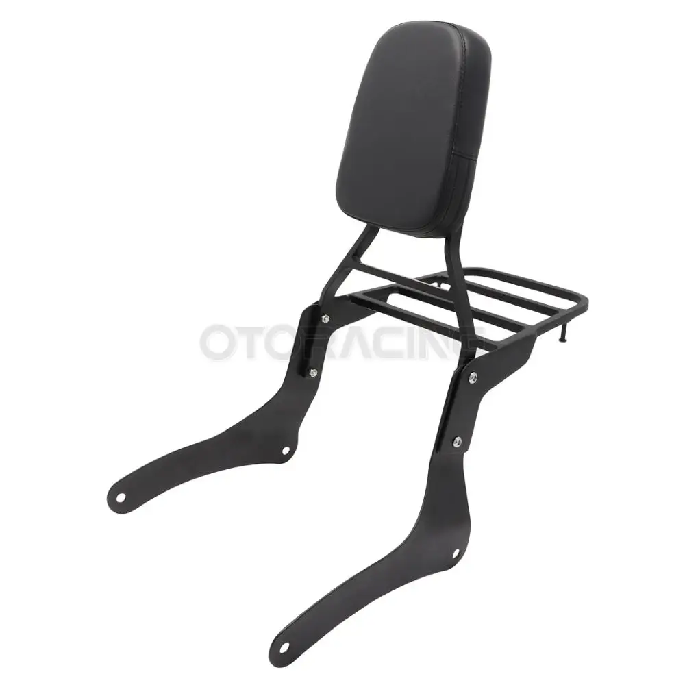 Motorcycle Backrest Sissy Bar with Luggage Rack For Kawasaki Vulcan VN 900 VN900 1996-2023