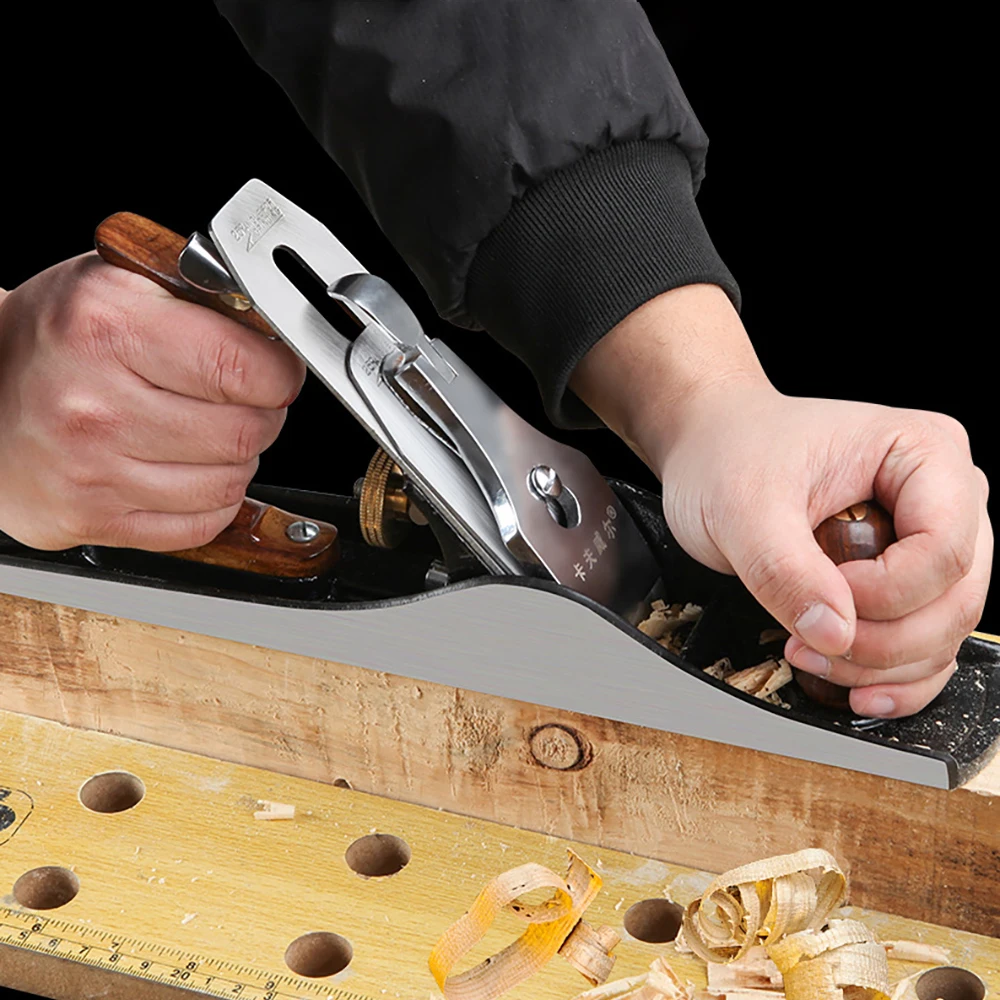 GanWei 355Mm Woodworking Plane ไม้กบเหล็กใบมีดช่างไม้ Woodcraft ที่ลับมีดรักษา Burrs เครื่องมือมือ