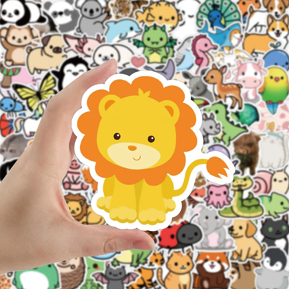 10/30/50/100 Stuks Mix Leuke Anime Animal Stickers Auto Motorfiets Reizen Bagage Telefoon Gitaar Laptop cartoon Sticker Kid Speelgoed