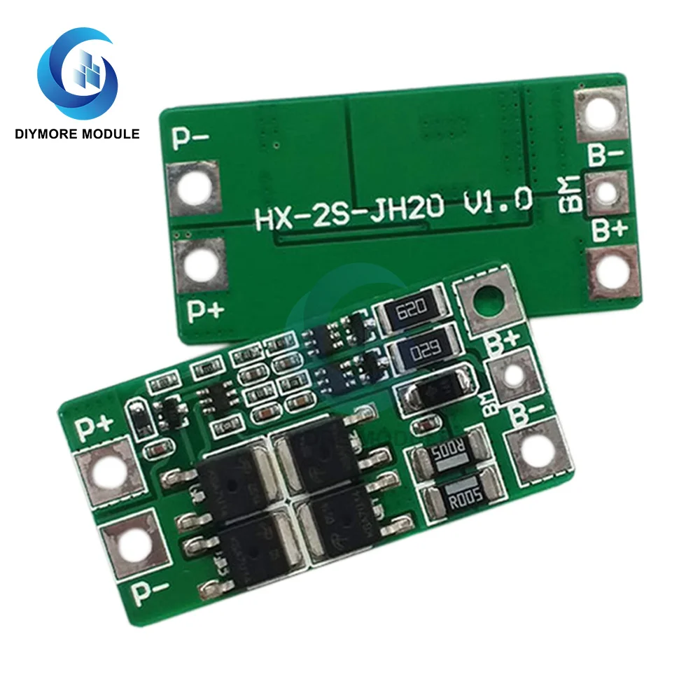 Lifepo4/Lithium BMS 2S 10A 8.4V 7.4V 18650 Battery Protection Board PCB PCM with Balance For Li-ion Lipo Pack Power Bank Charge