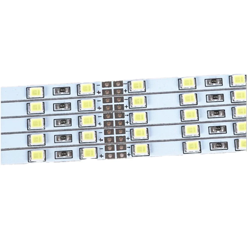 SMD 2835 LED 스트립 백라이트, 매우 밝은 하드 바 라이트, DC 12V 60 LED, 흰색, 10 개 * 50cm, 4mm