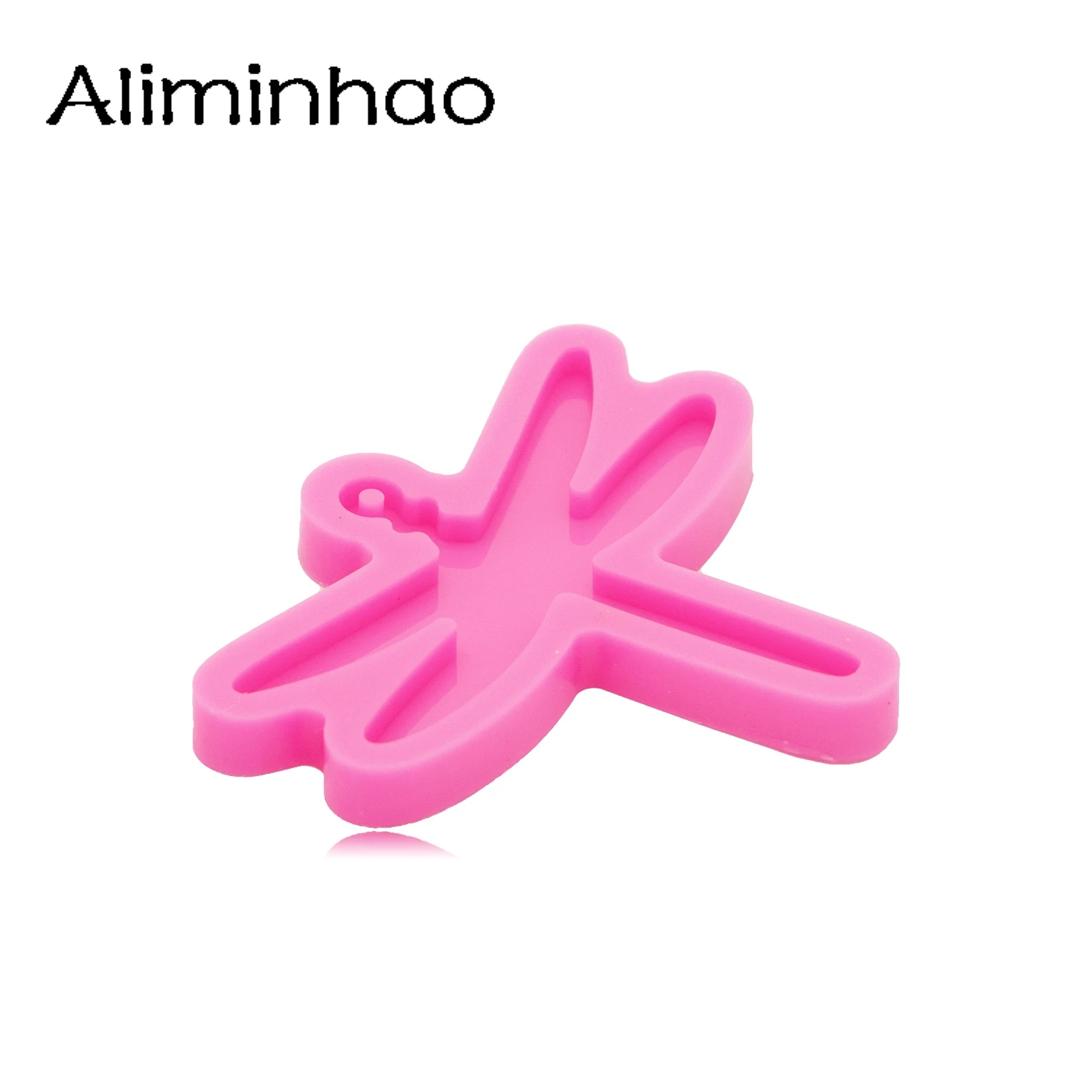 DY1056 Shiny Insect Dragonfly Keychain Resin Silicone Mold, Crafting Necklace Mold Making With Epoxy for Jewellery