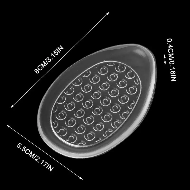 Cuscinetti per tallone cuscino per scarpe da donna plantare Silicone trasparente invisibile cuscino di supporto soletta tacco alto inserto in Gel universale dolore