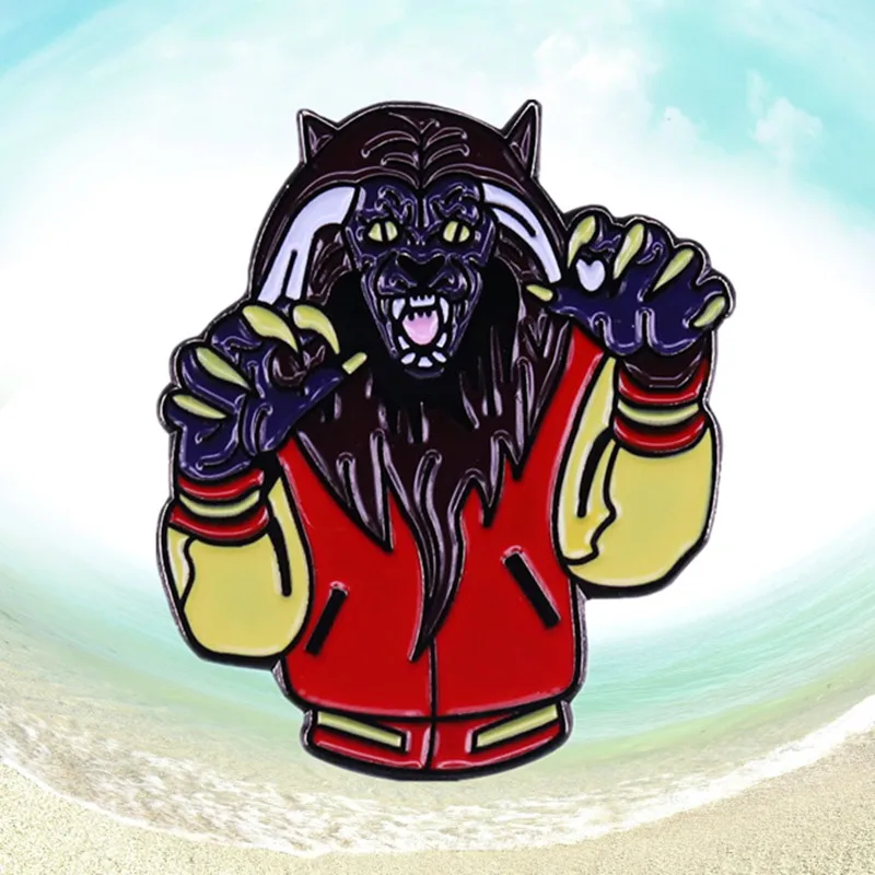 Jackson King of Pop Thriller Werewolf Billie Jean enamel pin brooch