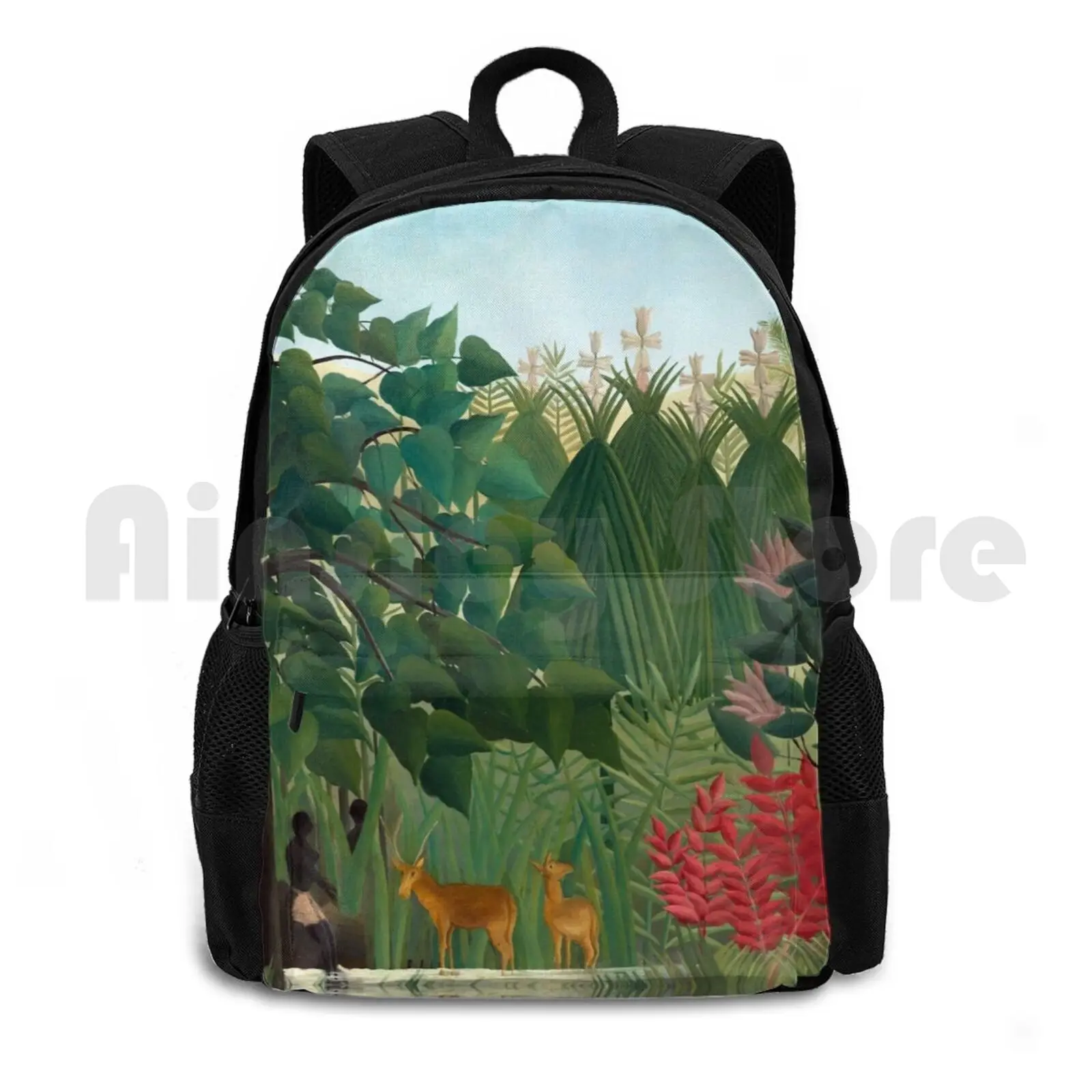 

Henri Rousseau-The Waterfall Outdoor Hiking Backpack Waterproof Camping Travel Henri Rousseau The Waterfall Henri Rousseau