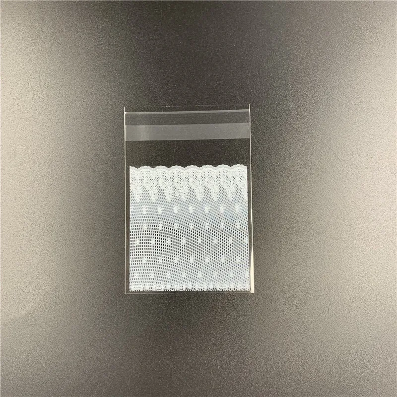 100pcs/lot 4 sizes White Lace Plastic Self Adhesive Cookie Packaging Bag Wedding Candy Gift Decoration Bags Party Supplies