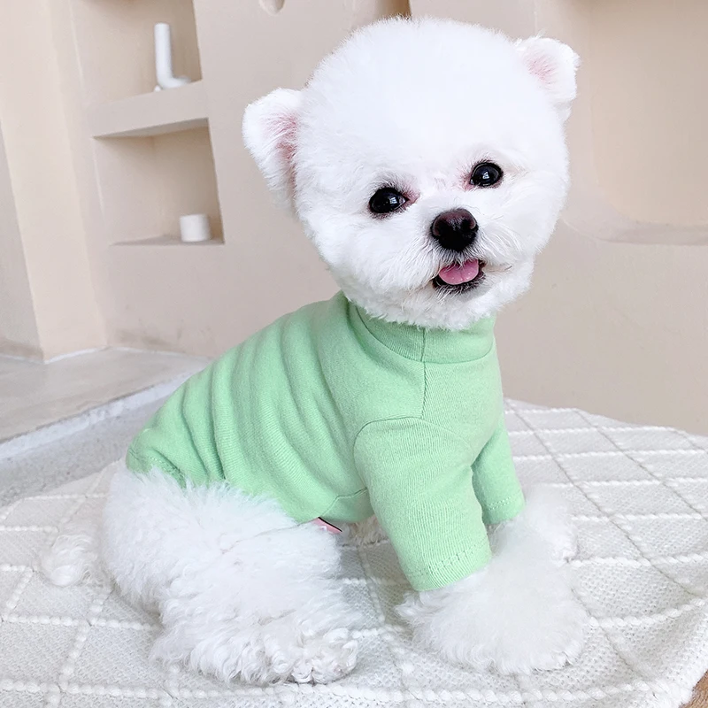 Winter Dog Bottoming T-shirts Clothes Puppy Small Cat Dog Pajamas For Chihuahua Poodle Bichon Schnauzer Yorkshire Clothing Shirt