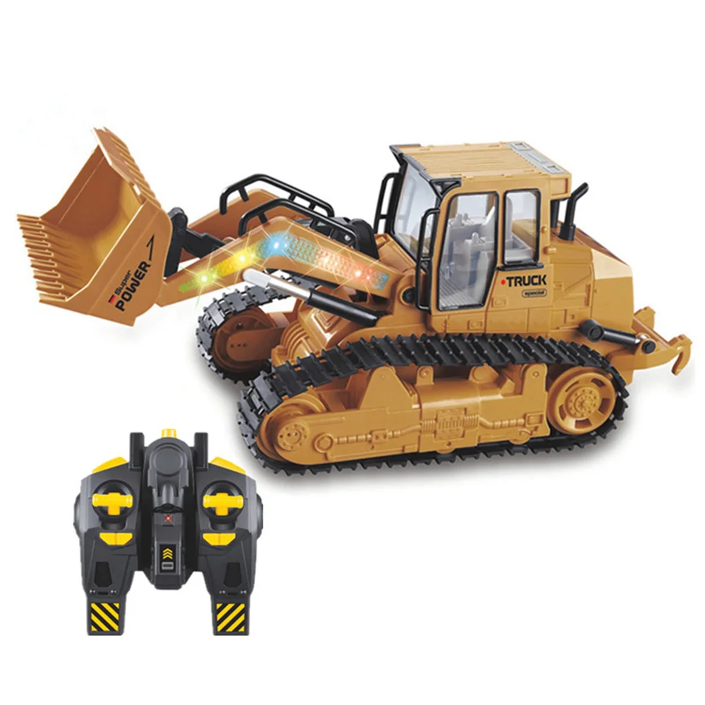 1:16 Rc Bulldozer Excavator Toy Rc Engineering Vehicle Dump Dumper Alloy and Plastic Excavator Rtr Toys for Kids Birthday Gift