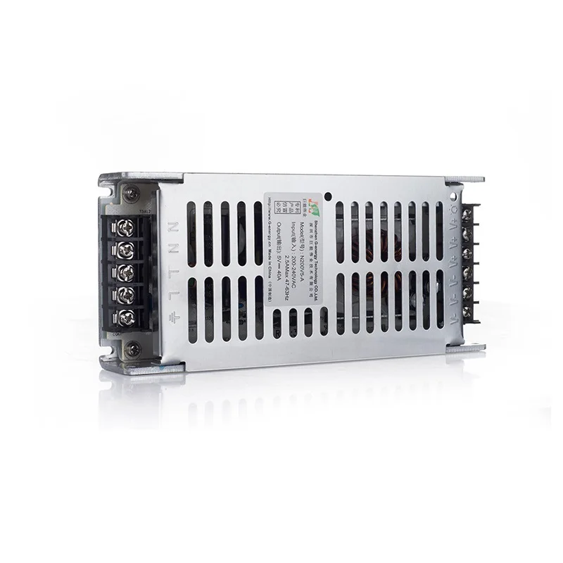 G-energy-fuente de alimentación 220V AC para pantalla LED, salida de potencia 5V 40A 200W