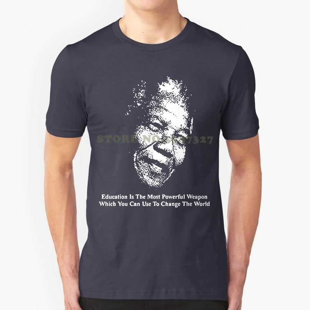 Tshirt Bandits Men's Nelson Mandela T Shirt T Shirts Brand Clothes Slim Fit Printing