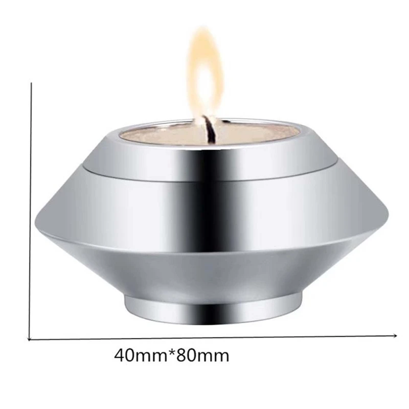 Castiçal de aço inoxidável, cinzas, urnas, lembrança, cremação para animais de estimação, urna humana, lembrança Memorial Candle Holder