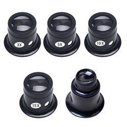 2024 New Magnifying Glass Loupe Lens for Eye Magnifier Len Repair Kit 3X/5X/10X /15X /20X