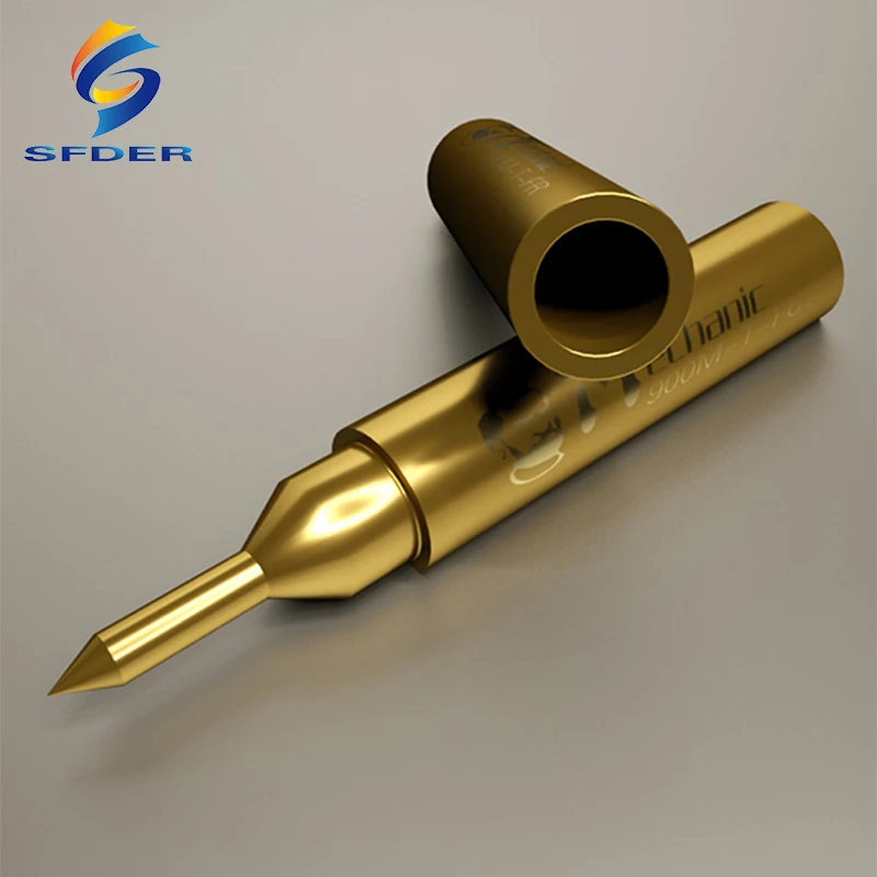 Ujung Besi Solder Mekanis 900M-T-FC/900M-T-FR Tembaga Murni Ujung Las Kawat Terbang Pemeliharaan Melompat Kawat Solder Ujung Solder