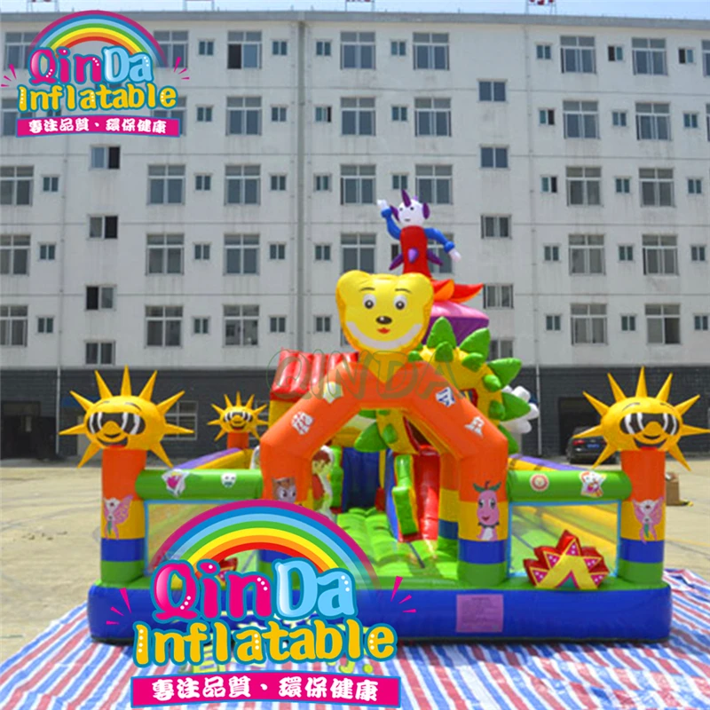 Giant Funny Fun City Jumper Bouncer Inflatable Castle For Kid