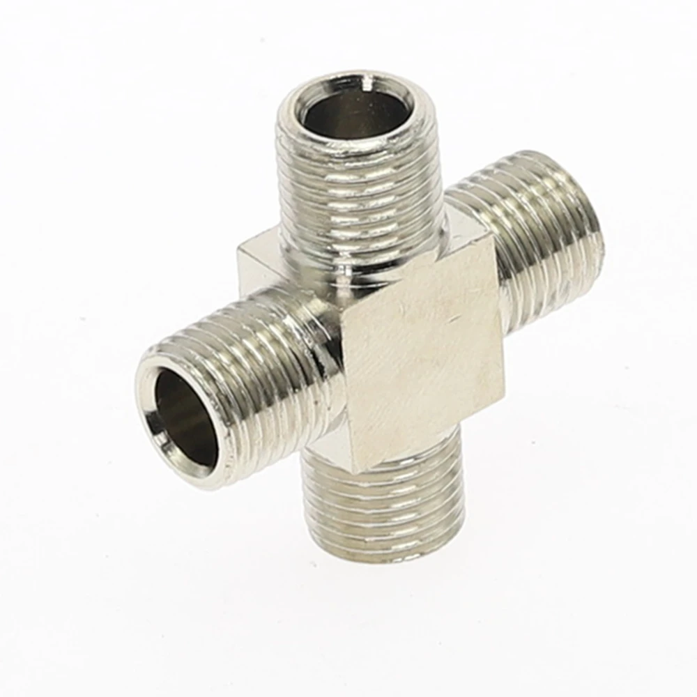 1 stücke 4 6 8 10 12mm Rohr OD 4way Messing öl Kompression Rohr Rohr Armaturen Anschluss