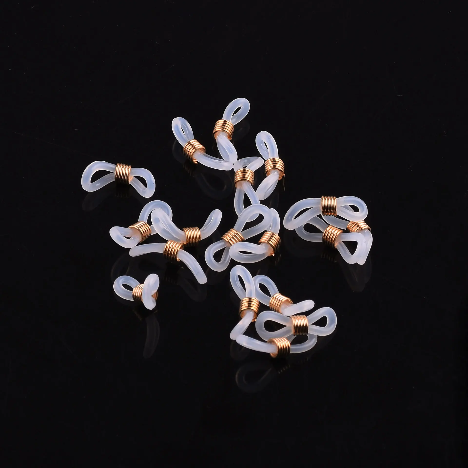 Wholesale Silicone Anti-skid Ring Ear Hook Eyeglasses Chain Retainer Ends Rope For Sunglasses Cord Holder Strap Loop Connector