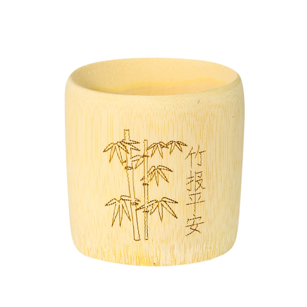 Natural Healthy Bamboo Tableware Drinking Cup Tea Cereal Juice Milk Coffee Beer Cup Chinese Style Wooden Cup for Kitchen Home