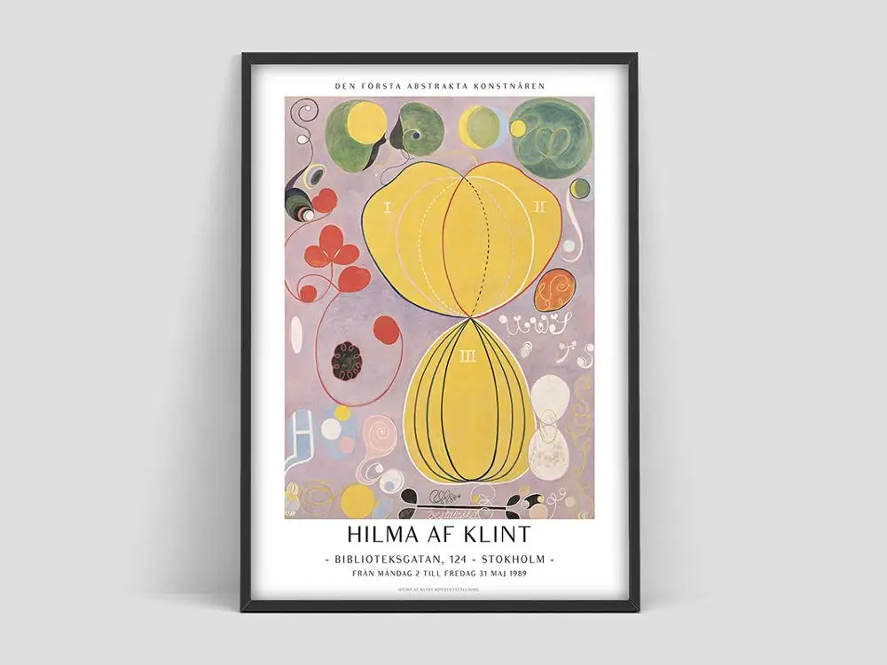 af Klint poster, Hilma af Klint print, Abstract art print, Swedish art, Scandinavian poster, Hilma af Klint, Modern art