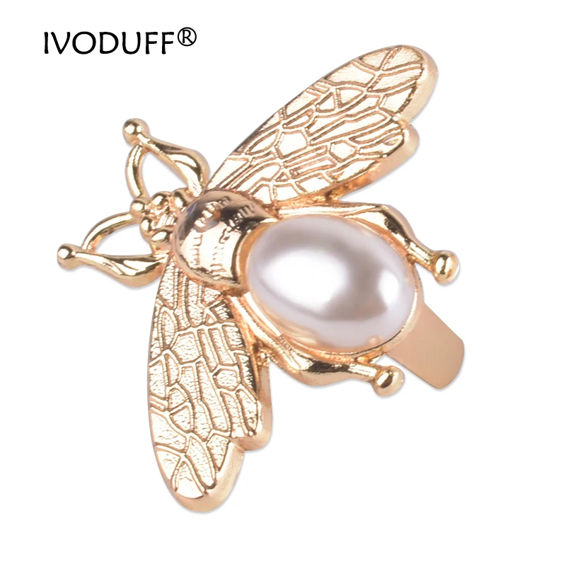 2x Light Gold Metal Bee For Purse Decoration, Bee With Rhinestone For Sale