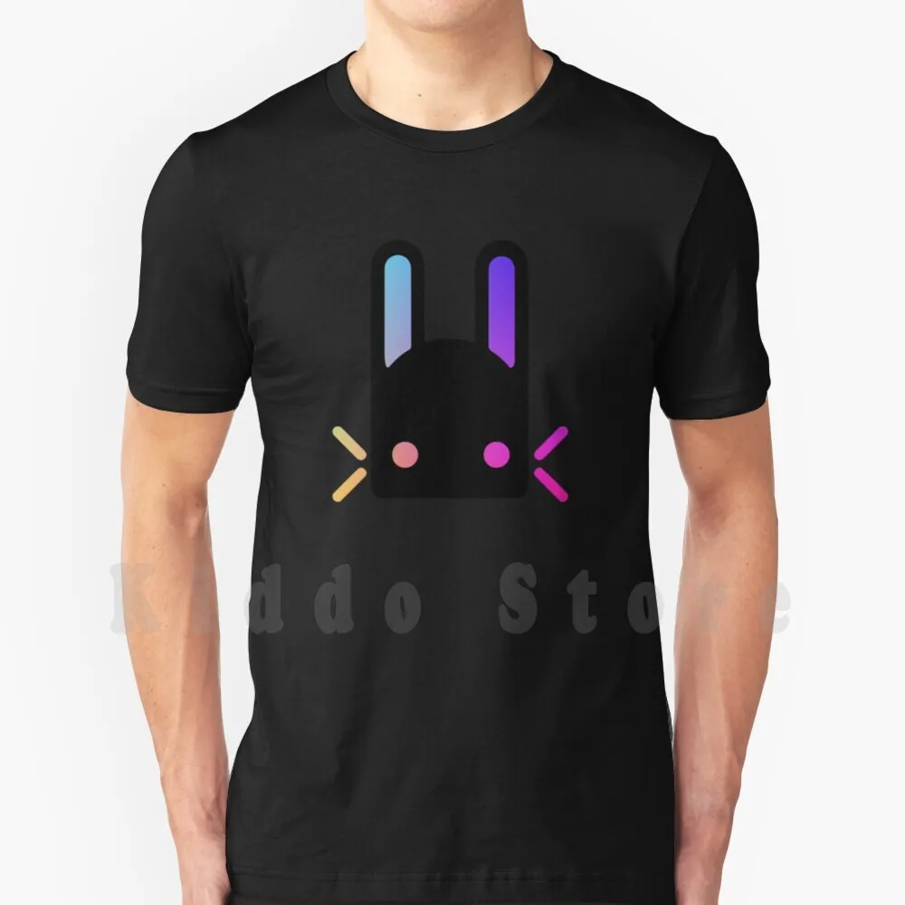 Rainbow Holographic Gradient Jade Rabbit Logo-Destiny T Shirt Print For Men Cotton New Cool Tee Siva Wrath Machine Raid Destiny