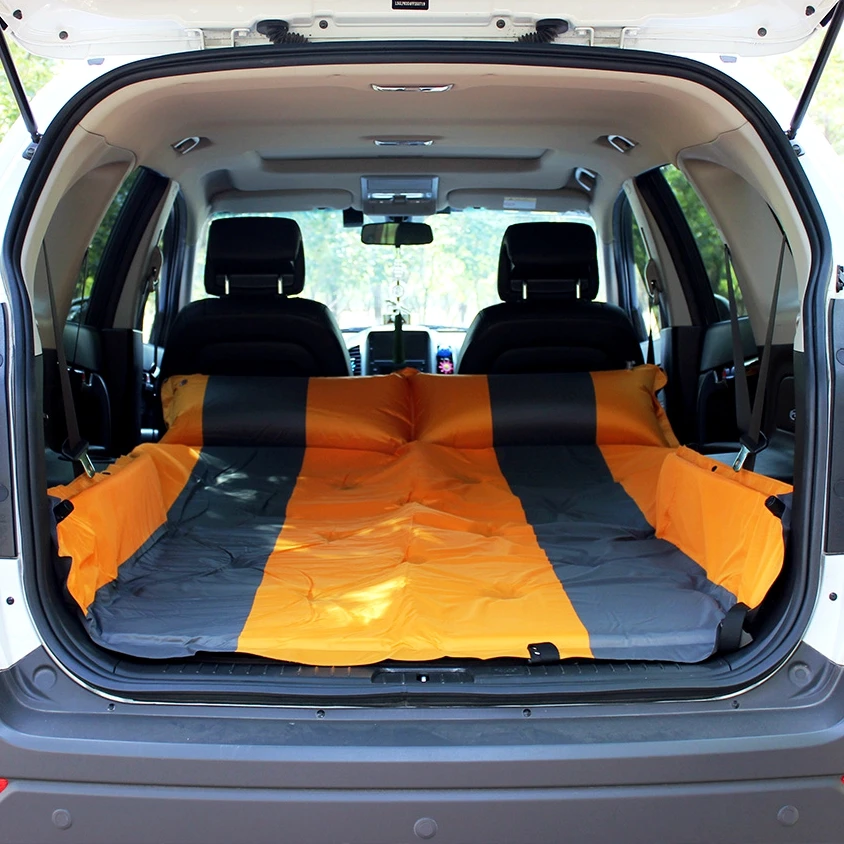 Nowe automatyczne nadmuchiwane łóżko samochodowe Hatchback Travel Bed Air Mattress Covers Rest For Ibiza VW Golf 4 Ford Fiesta Focus 2 Opel Astra